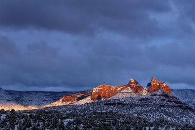 Scenic view of mountain against sky