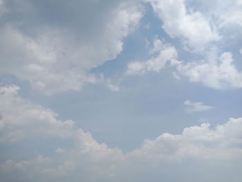 Low angle view of clouds in sky