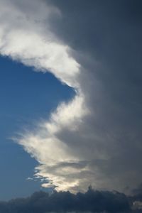 Low angle view of clouds in sky