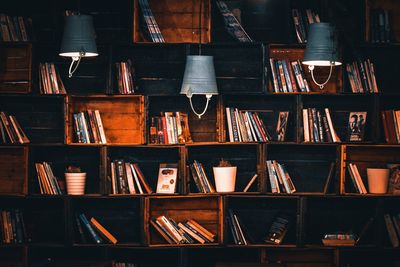 Close-up of books