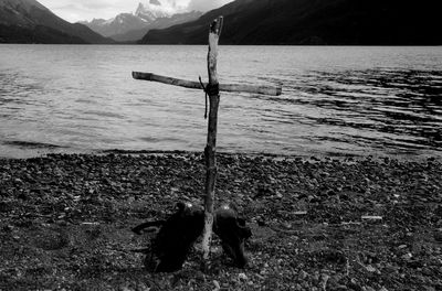 Scenic view of lake against mountains