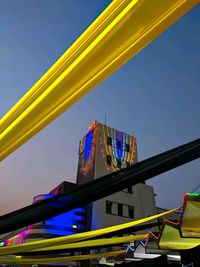 Low angle view of bridge against sky