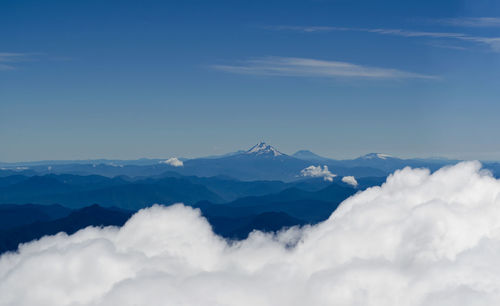 Scenic view of snowcapped mountain