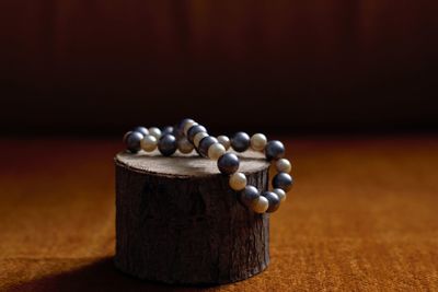 Close-up of coffee beans on table