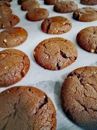 Full frame shot of cookies