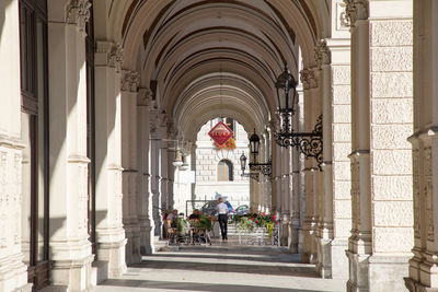 Corridor of historic building