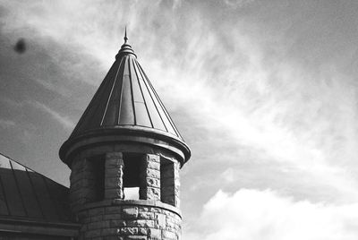 Low angle view of built structure against sky