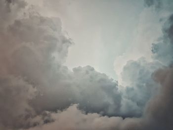 Low angle view of clouds in sky