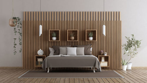 Interior of modern bedroom 