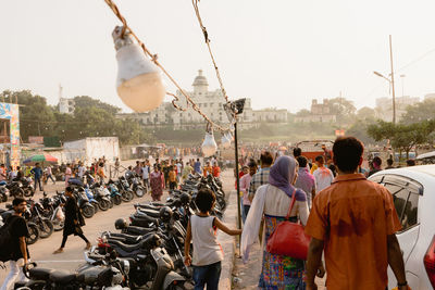 People on street