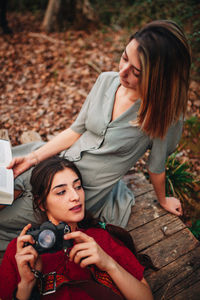 Women in forest