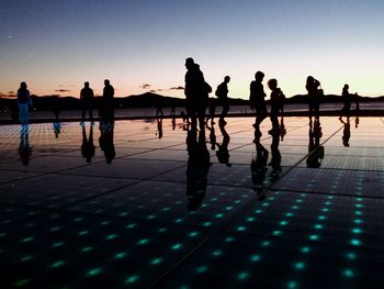 Salutation to the sun in zadar croatia