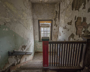 Interior of abandoned building