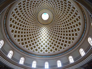 Low angle view of ceiling