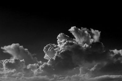 Low angle view of cloudy sky