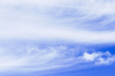 Low angle view of clouds in sky