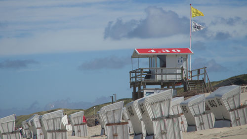 Lifeguard station beach westerland sylt