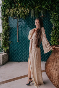 Young girl with long hair