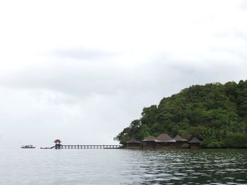 Scenic view of river against sky