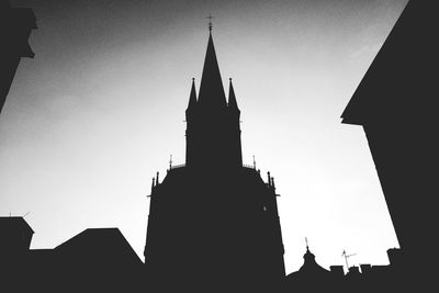 Low angle view of church against sky