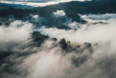Low angle view of cloudy sky
