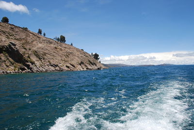 Scenic view of sea against sky