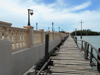 View of pier against sky