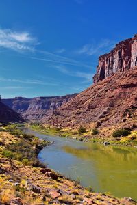 Moab panorama views colorado river jackass canyon red cliffs canyonlands arches national park, utah