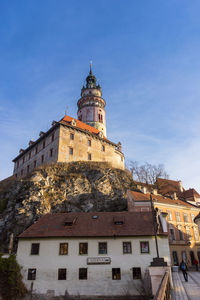 Cesky krumlov castle against sky