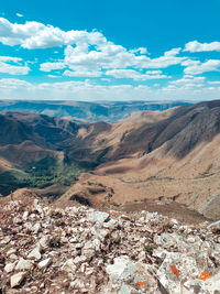 Aerial view of landscape against sky