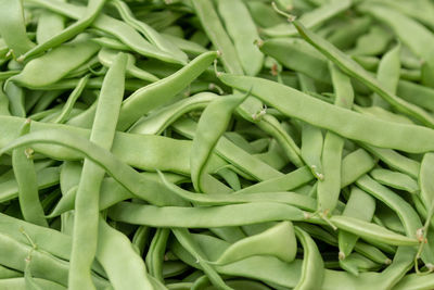 Full frame shot of green beans