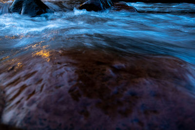 Full frame shot of rocks in sea