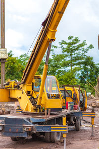 View of construction site against sky