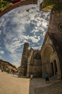 Low angle view of historical building