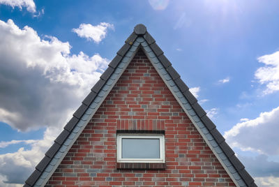 Low angle view of building against sky