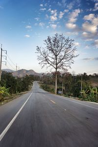 Highway by road against sky