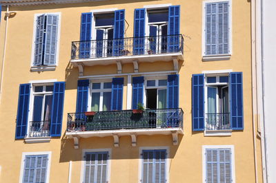 Low angle view of residential building