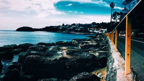 Panoramic view of sea against sky