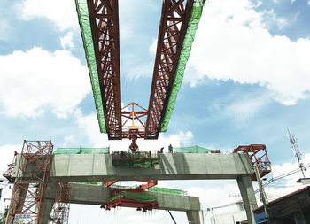 Low angle view of built structure against sky