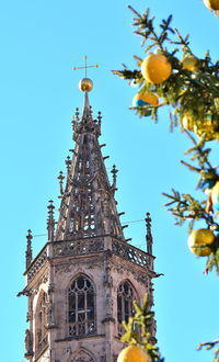 Low angle view of traditional building against sky