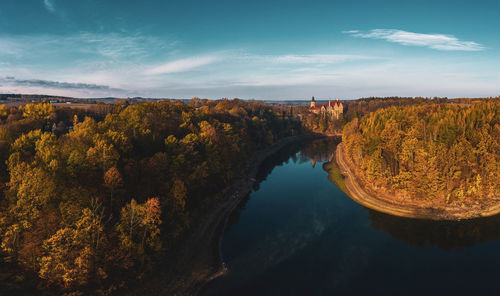 Scenic view of river against sky