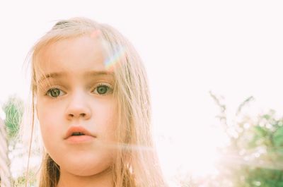 Close-up portrait of girl