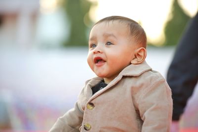 Portrait of cute baby girl