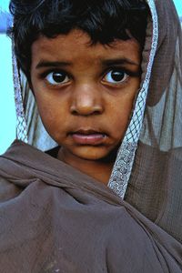 Close-up portrait of a child