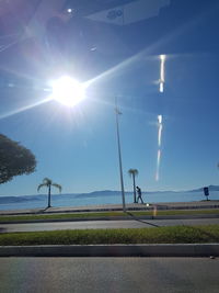 Scenic view of road against sky