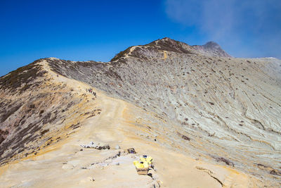 Ijen crater landscape against sky