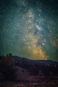 Scenic view of sky at night