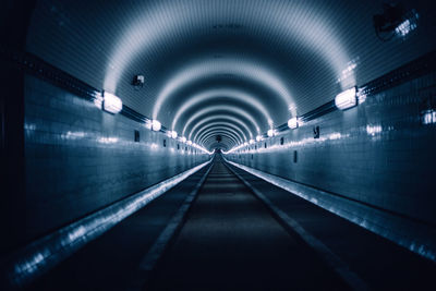 Empty subway tunnel