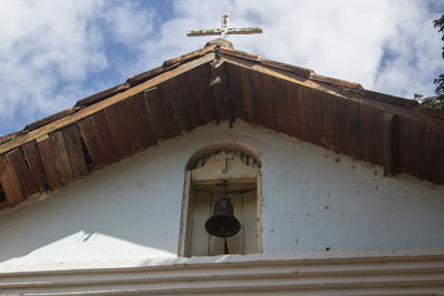 Upper part of a catholic chapel in the interior of minas gerais, brazil.