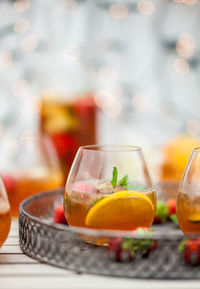 Close-up of drink on table